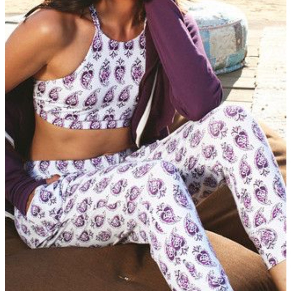 Spiritual Gangster NTW harem pant purple paisley